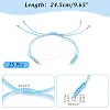 Adjustable Nylon Braided Cord Bracelet Making Accessories AJEW-PH0004-84-5