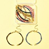 8Pcs 8 Colors Nylon Cord Bracelets MAK-FS0001-05-6