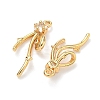 Brass Micro Pave Cubic Zirconia Pendants KK-A281-21G-01-2