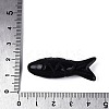 Natural Obsidian Carved Pendants G-T144-47A-3