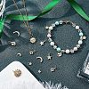 14Pcs 7 Style Brass Micro Pave Cubic Zirconia Charms ZIRC-FH0001-10-5