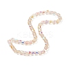Electroplate Opaque Glass Beads GLAA-F108-10A-13-2