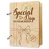 Wooden 2-Ring Loose Leaf Binder Postcard Phote Album Cover DIY-WH0547-028-2
