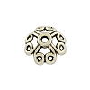 Tibetan Style Alloy 4-Petal Bead Caps LS-TIBE-0561-AS-FF-1