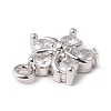 Eco-Friendly Rack Plating Brass Micro Pave Cubic Zirconia Charms LS-KK-F835-14P-3