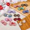 12Pcs 12 Colors Satin Buttons FIND-FG0003-85-4