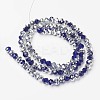 Electroplate Transparent Glass Beads Strands EGLA-A034-T2mm-M09-2