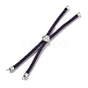 Twisted Nylon Cord Silder Bracelets DIY-B066-03P-07-1