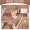 Wood with Acrylic Rectangle Picture Frame AJEW-WH0475-06B-3