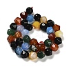 Dyed Natural Agate Beads Strands G-G203-08D-2