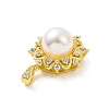Eco-friendly Rack Plating Brass Micro Pave Cubic Zirconia Pendants KK-F843-17G-3