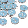 Platinum Plated Alloy Enamel Charms X-ENAM-S118-04Z-P-4