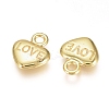 Electroplated Alloy Charms X-PALLOY-G267-03G-2