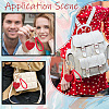 2Pcs 2 Styles PU Leather and Alloy Rhinestone Braided Keychain & Pendant Decorations KEYC-CN0001-11C-4
