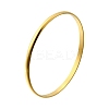 304 Stainless Steel Plain Bangles for Women BJEW-V004-02A-G-4