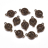 Tibetan Style Links/Connectors TIBEP-EA11003YKG-AB-LF-2