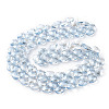 Electroplate Triangle Glass Beads Strands EGLA-A036-11A-PL03-2