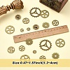 80Pcs 8 Styles Tibetan Style Alloy Steampunk Pendants FIND-YW0006-81-3