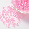 Bicone AB Color Plated Eco-Friendly Transparent Acrylic Beads X-TACR-A003-4mm-10-1