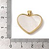 Brass Micro Pave Clear Cubic Zirconia Pendants KK-K345-05G-01-3