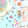 300Pcs Transparent Acrylic Beads ACRP-PA0001-01C-4
