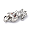 Brass Micro Pave Cubic Zirconia Charms ZIRC-F131-07P-3