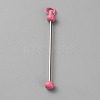 Iron Bar Beadable Keychain for Jewelry Making DIY Crafts IFIN-SZC0005-01A-13-1
