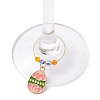 Easter Egg Alloy Enamel Wine Glass Charms AJEW-JO00204-01-4