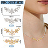8Pcs 2 Colors Eco-friendly Rack Plating Brass Micro Pave Cubic Zirconia 2-Loop Charms KK-BC0011-46-2