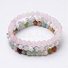 Mixed Gemstone Beaded Stretch Bracelet Sets BJEW-JB02623-1