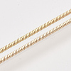 Brass Square Snake Chain Necklace Making MAK-T006-10B-KC-3