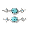 Brass Micro Pave Clear Cubic Zirconia Box Clasps KK-G505-37P-1