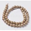 Natural Wood Beads Strands X-WOOD-J001-02-6mm-4