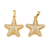 304 Stainless Steel Rhinestone Pendants STAS-P438-27G-1