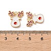 Brass Micro Pave Cubic Zirconia Pendants X1-KK-D420-01G-02-3