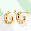 201 Stainless Steel Half Hoop Earrings LS-EJEW-C501-16G-A-4