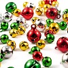 Christmas Theme PVD Vacuum Plating Brass Bell Charms KKB-LS0001-01-4