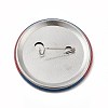 Independence Day Flat Round Tinplate Badge Pins LS-JEWB-G021-01H-2