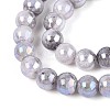 Electroplate Opaque Glass Beads Strands EGLA-T026-8mm-05A-3