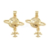 Brass Micro Pave Cubic Zirconia Pendants KK-C132-35G-1