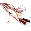 Bohemian Style Alloy & Resin & Waxed Cord & Imitation Leather Lariat Necklaces FS-WG837D8-02-4