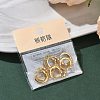 SHEGRACE Brass Micro Pave Clear Cubic Zirconia Hoop Earrings Findings XGR0153G-92G-6