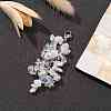 Natural Rainbow Moonstone & Opalite Chip Beaded Pendant Decorations HJEW-JM01234-04-4