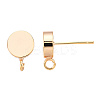 Brass Stud Earring Findings KK-WH0065-09D-G-2