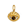 304 Stainless Steel & Natural Gemstone Beaded Charms STAS-OY009-29G-5