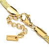 Ion Plating(IP) 304 Stainless Steel Herringbone Chain Bracelets for Women LS-BJEW-A017-01G-3