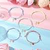 5Pcs Adjustable Waxed Polyester Cord Bracelets BJEW-JB11789-1