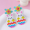Easter Acrylic Dangle Stud Earrings FS-WG8F84A-02-1