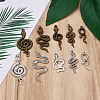40 Pcs 10 Styles Alloy Pendants FIND-BT0001-01-4