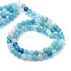 Natural Striped Agate/Banded Agate Bead Strands G-R412-20-6mm-2